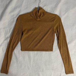 NWT Altar’d State Tan Long Sleeve Crop Top